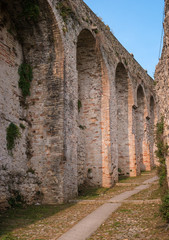 The road to the castle of Conegliano. Conegliano, Veneto, Italy.