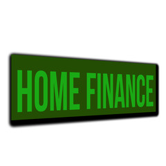 Stamp with text HOME FINANCE inside.