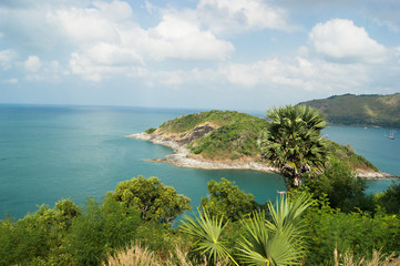 Fototapeta premium View of the Andaman Sea from the viewing point, Phuket , South of Thailand.