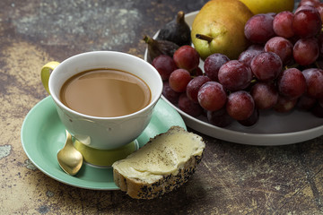Toasted bread with different pates.