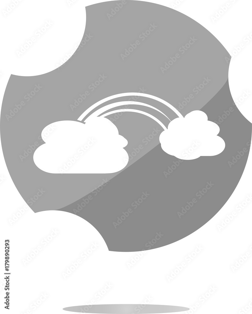Poster abstract cloud web background isolated on white