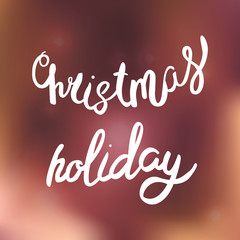 Christmas lettering in hand drawn style. For poster, web and creative design. Vector illustration