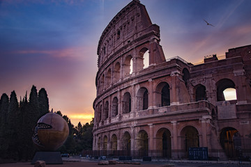 sunrise at colloseum