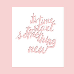 Motivational poster in hand drawn style