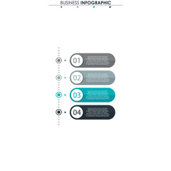 Business data, chart. Abstract elements of graph, diagram with 4 steps, strategy, options, parts or processes. Vector business template for presentation. Creative concept for infographic.