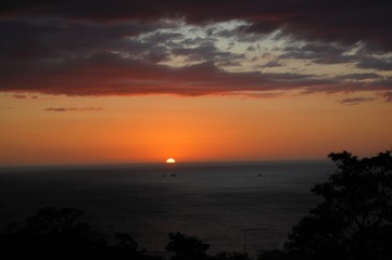 Fototapeta na wymiar Sunset with islands