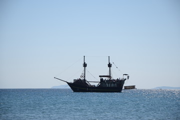 Schiff bei Kos