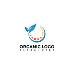 Fototapeta na wymiar Organic and Nature Logo Template. Vector Eps.10