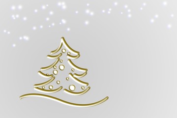 Weihnachtskarte mit Weihnachtsbaum