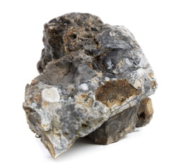 Natural mineral stone -  black flint stone