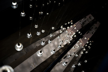 Deckenlampe in Sternehotel, abstrakte Lichter
