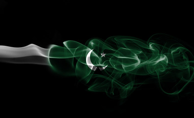 Pakistan smoke flag