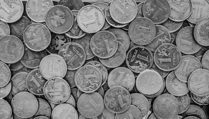 Russian money - coins rubles