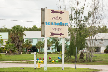 Fototapeta premium Schild 270 - Sozialkaufhaus