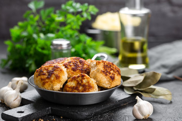 Cutlets, meatballs
