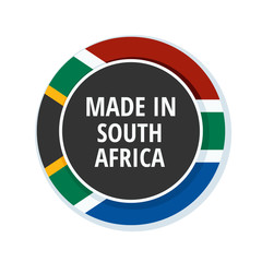 Made in South Africa label illustration