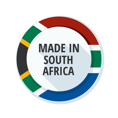 Made in South Africa label illustration