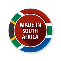 Made in South Africa label illustration