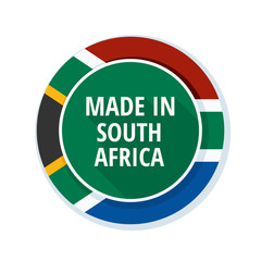 Made in South Africa label illustration