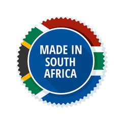 Made in South Africa label illustration