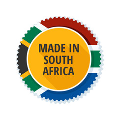 Made in South Africa label illustration