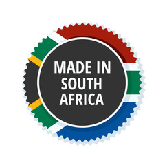 Made in South Africa label illustration