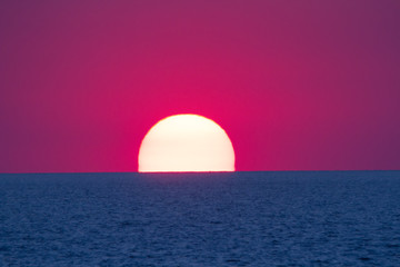 Sunset sea sun