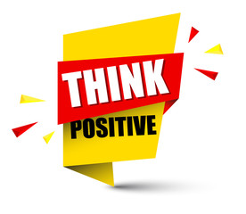 banner think positive