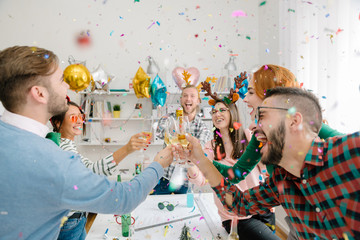 Christmas holidays office party
