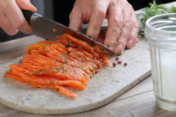 Salted salmon