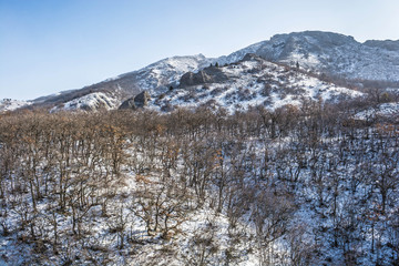 Fototapeta na wymiar Winter in the mountains 14