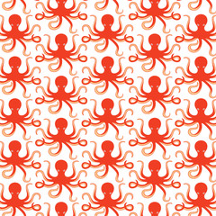background pattern with octopus