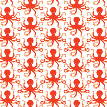 background pattern with octopus
