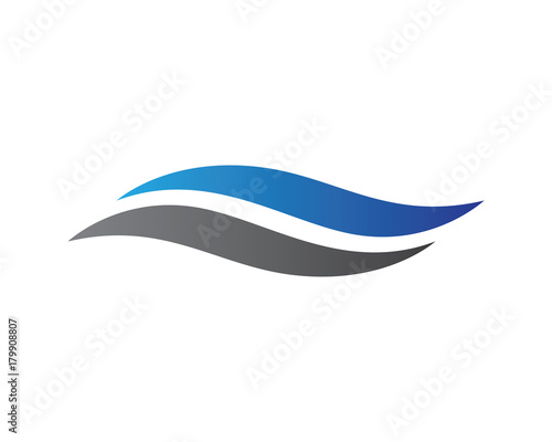 "Wave Logo Template" Stock image and royalty-free vector files on