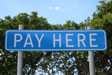 PAY HERE sign in Australia