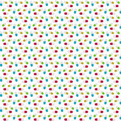 Seamless pharmaceutical pill background pattern, vector wallpaper.