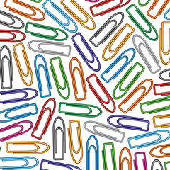 background pattern with paper clips