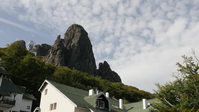Natural beauty of Stara planina mountain footage - Cliffs over highest point near Babin Zub in Eastern Serbia