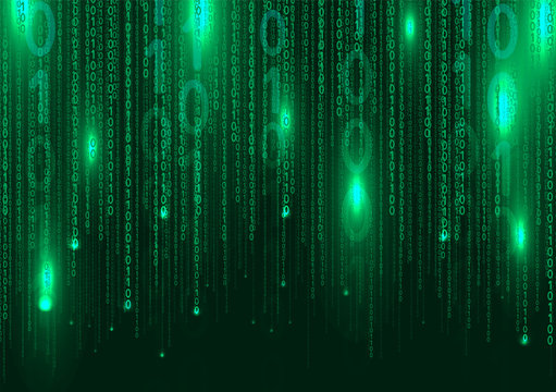 Binary Rainbow Illustration