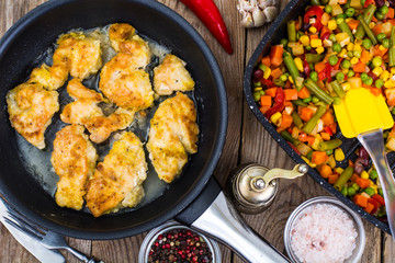Casserole with apples and cinnamon
