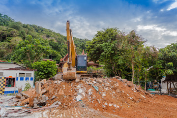 Demolition of buildings Having to use a machine such as the backhoe to demolish can save time and...