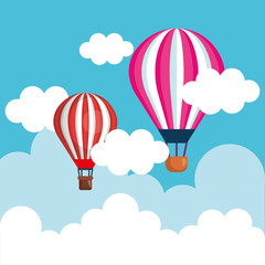 Obraz premium balloons air hot flying