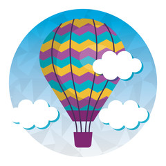 Obraz premium balloon air hot flying in the sky