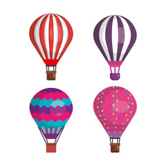 Naklejka premium balloons air hot flying