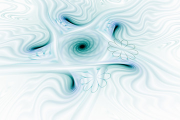 Fractal art background for creative design. Abstract fractal. Decoration for wallpaper desktop, poster, cover booklet, card. Psychedelic. Print for clothes, t-shirt. Magic graphics..