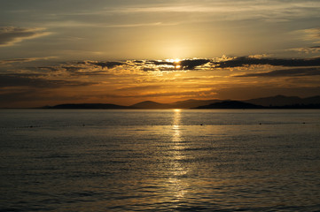 Zachód słońca nad Adriatykiem