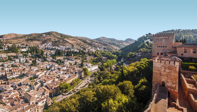 View on granada from Al Hambra