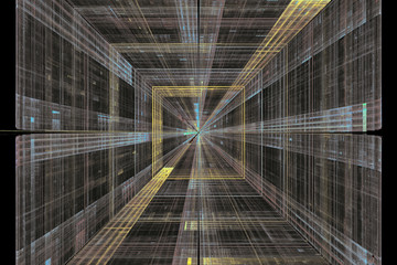 Fractal art background for creative design. Abstract fractal. Decoration for wallpaper desktop, poster, cover booklet, card. Psychedelic. Print for clothes, t-shirt. Magic graphics..