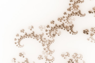 Fractal art background for creative design. Abstract fractal. Decoration for wallpaper desktop, poster, cover booklet, card. Psychedelic. Print for clothes, t-shirt. Magic graphics..