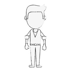 Young man avatar icon vector illustration graphic design